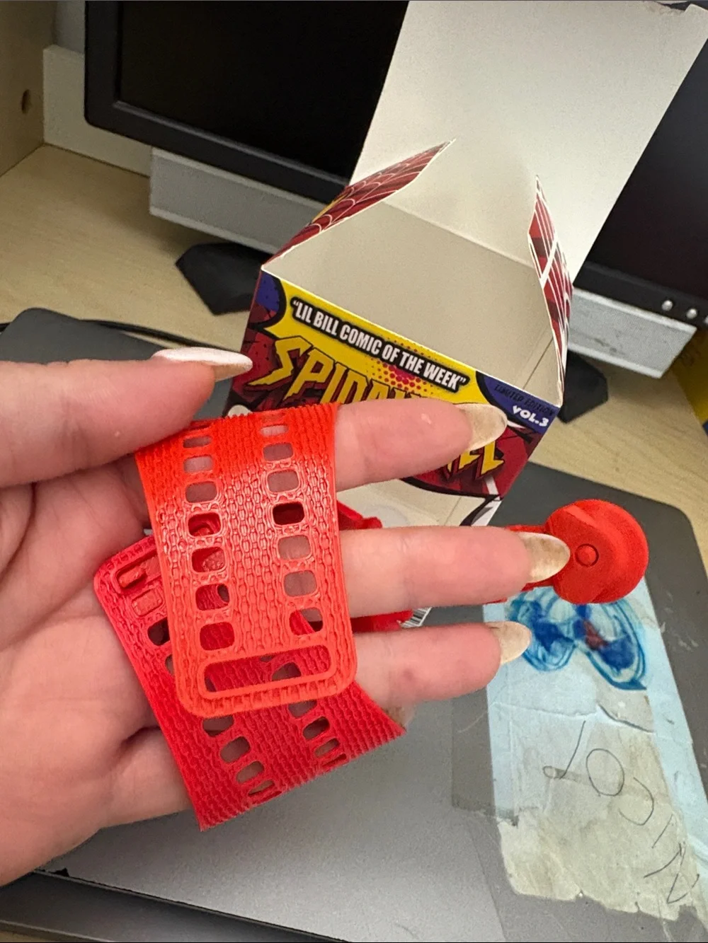 Spider Man Web Blaster Toy - Red Spider Man Keychain